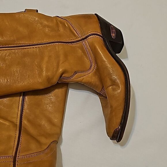 - Vintage Code West Soft Leather Cowboy Boots Sz 5.5 Fits like a 6.5 - Picture 2 of 12